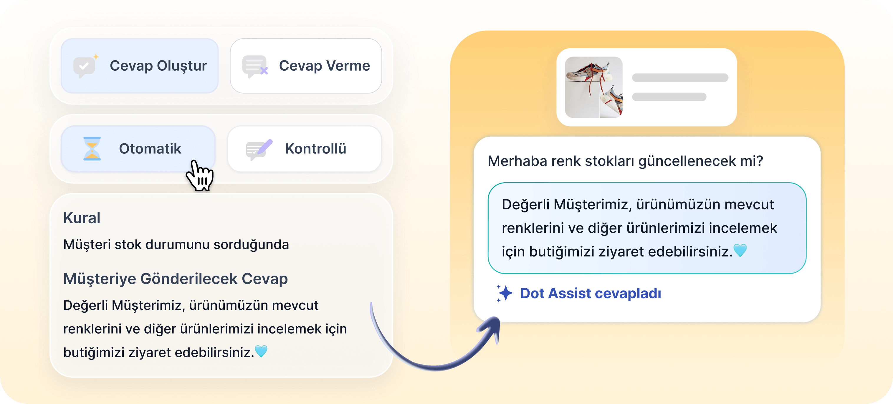 Cevapları durum bazlı kişiselleştir