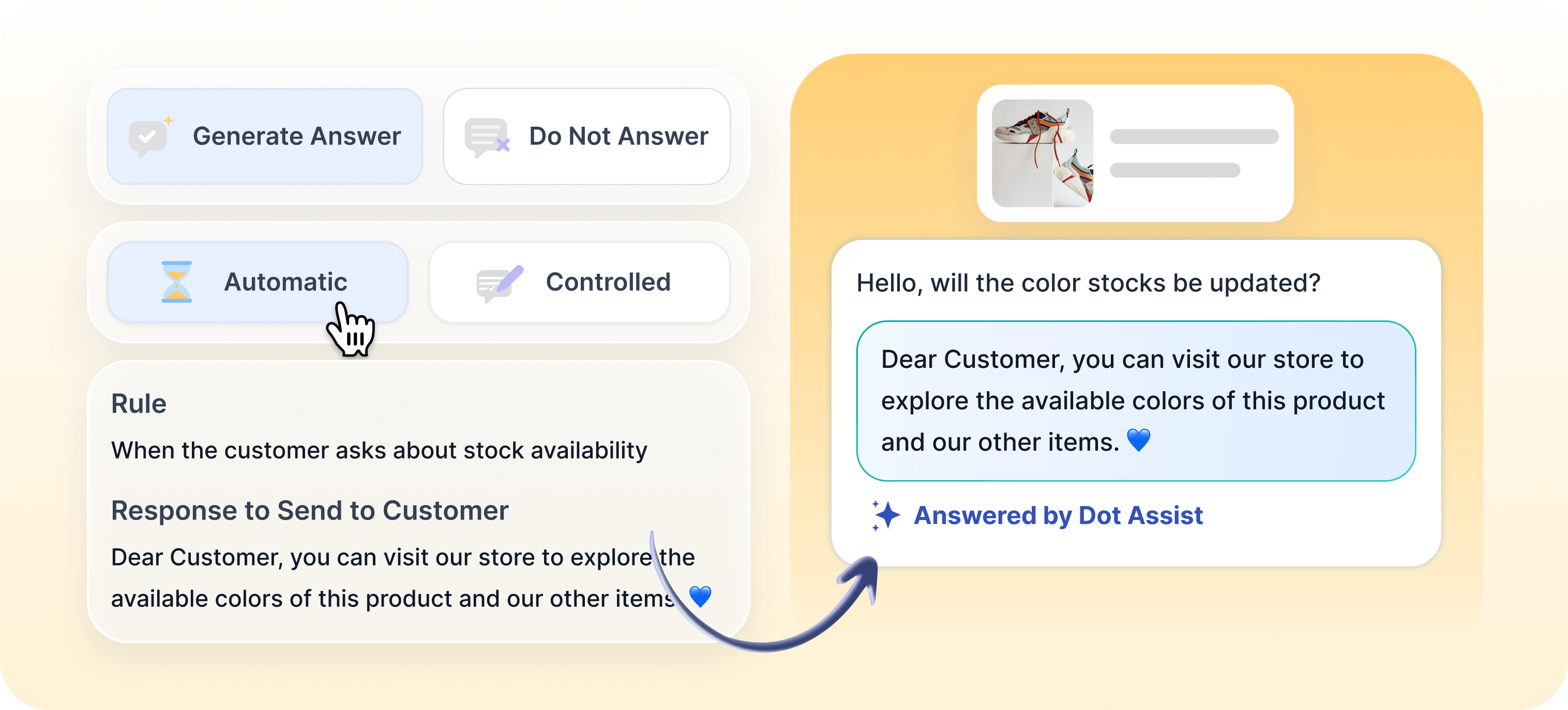 Personalize responses based on different scenarios