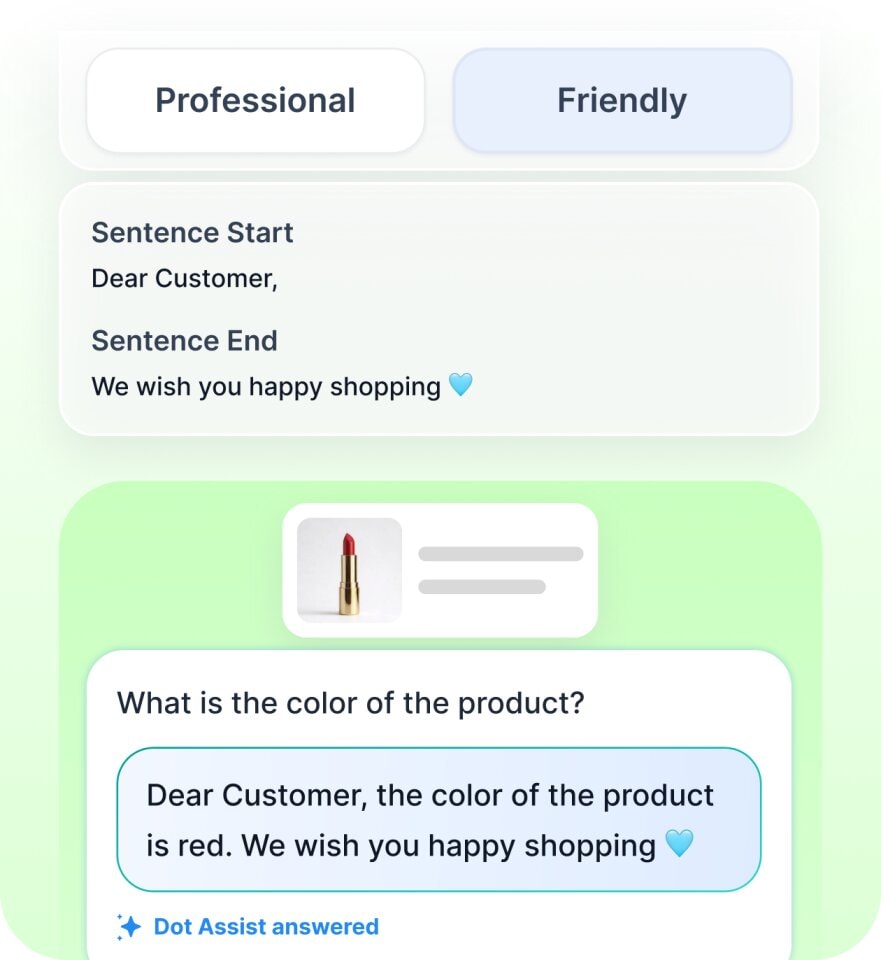 Define the tone and structure of responses